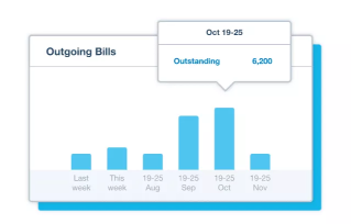 Xero accounting software graph