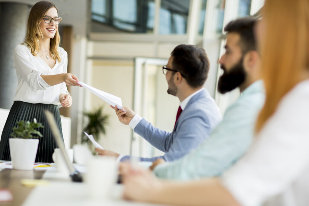 Business people working with a chartered accountant and Xero